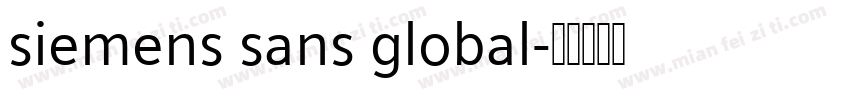 siemens sans global字体转换